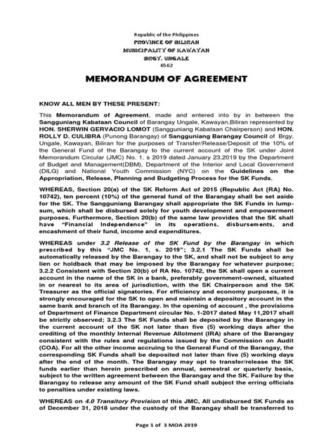 memorandum of agreement for transferring sk fund|DEPARTMENT OF BUDGET AND MANAGEMENT (DBM) DEPARTMENT .